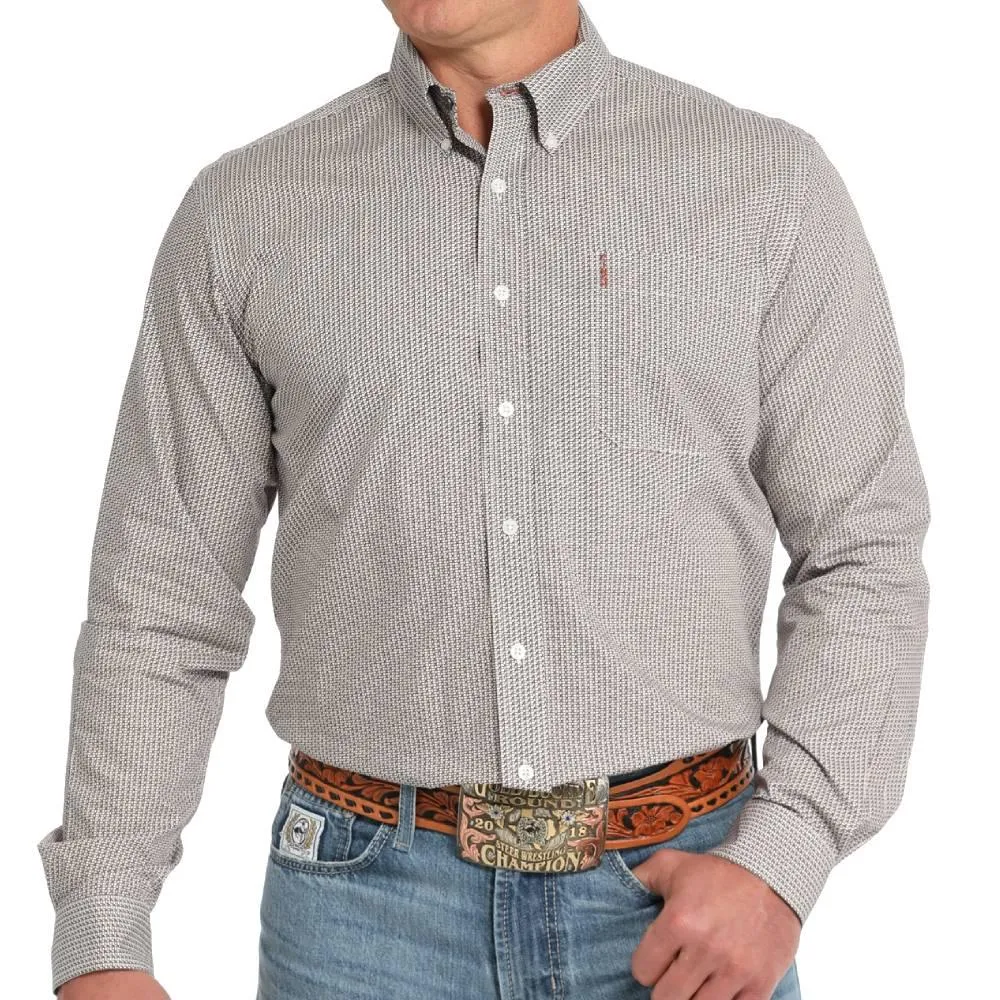 Men's Cinch Geo Print Modern Fit Shirt MTW1347119
