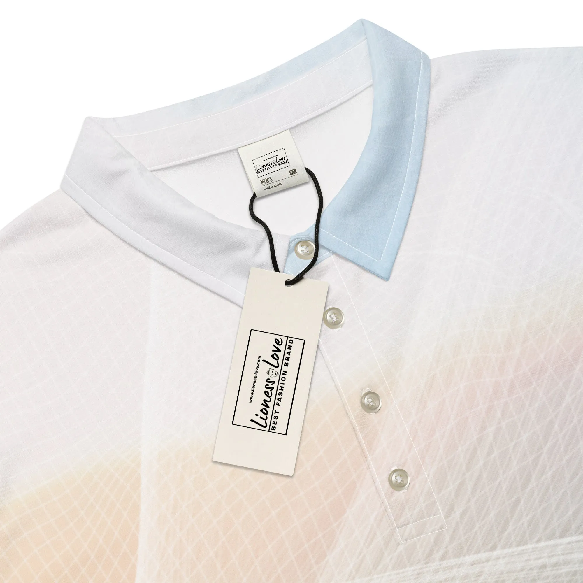 Men’s Slim Fit Polo Shirt Modern Design, lioness-love