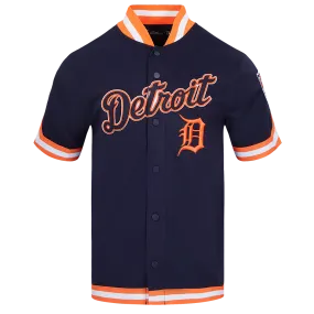 MLB DETROIT TIGERS CLASSIC MEN'S WARM UP JACKET (MIDNIGHT NAVY/ORANGE)