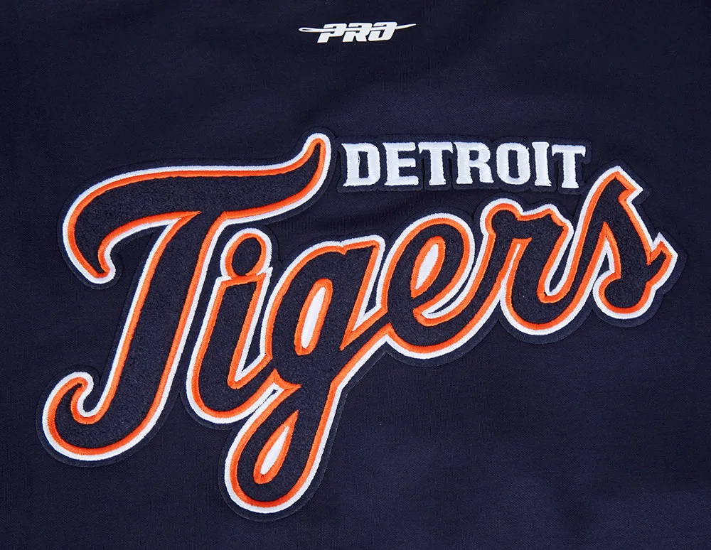 MLB DETROIT TIGERS CLASSIC MEN'S WARM UP JACKET (MIDNIGHT NAVY/ORANGE)