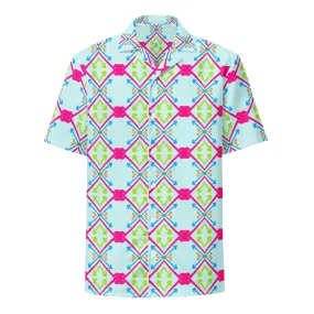 Modern Geometric Arrows Unisex Button Shirt | Unique Design