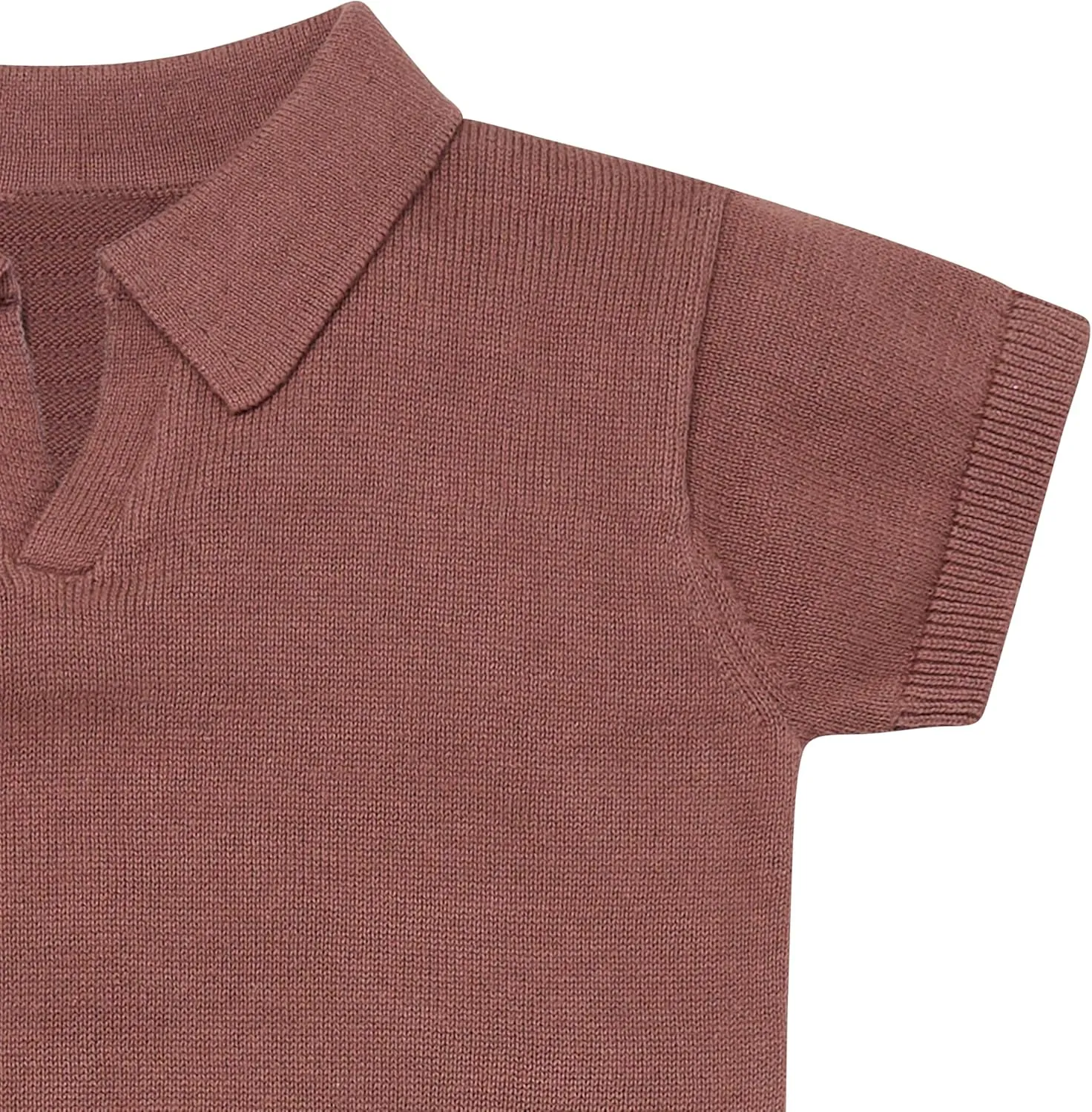 Modern Moments by Gerber Baby Boys 2-piece Johnny Collar Sweater and Short Set