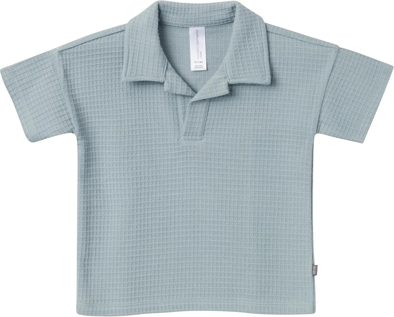 Modern Moments by Gerber Baby Boys 2-piece Johny Collar Shirt & Short Set