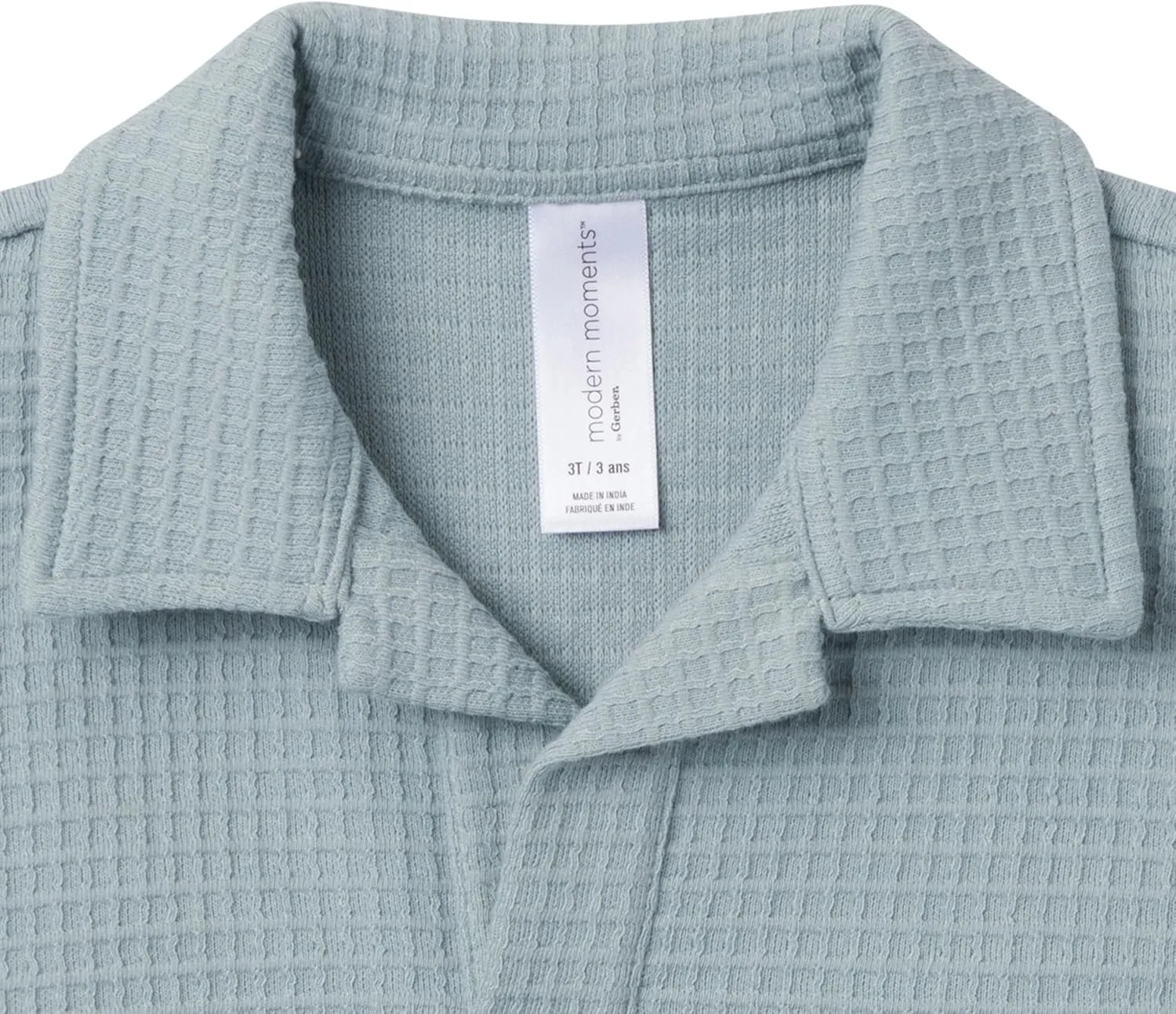 Modern Moments by Gerber Baby Boys 2-piece Johny Collar Shirt & Short Set