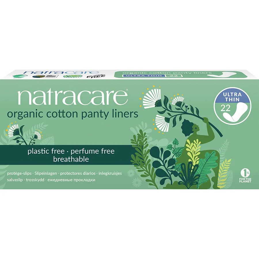 Natracare Organic Cotton Ultra Thin Panty Liners - 22 Liners