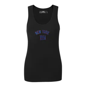 NFL NEW YORK GIANTS CLASSIC WOMEN'S RELAXED FIT RACERBACK (BLACK)