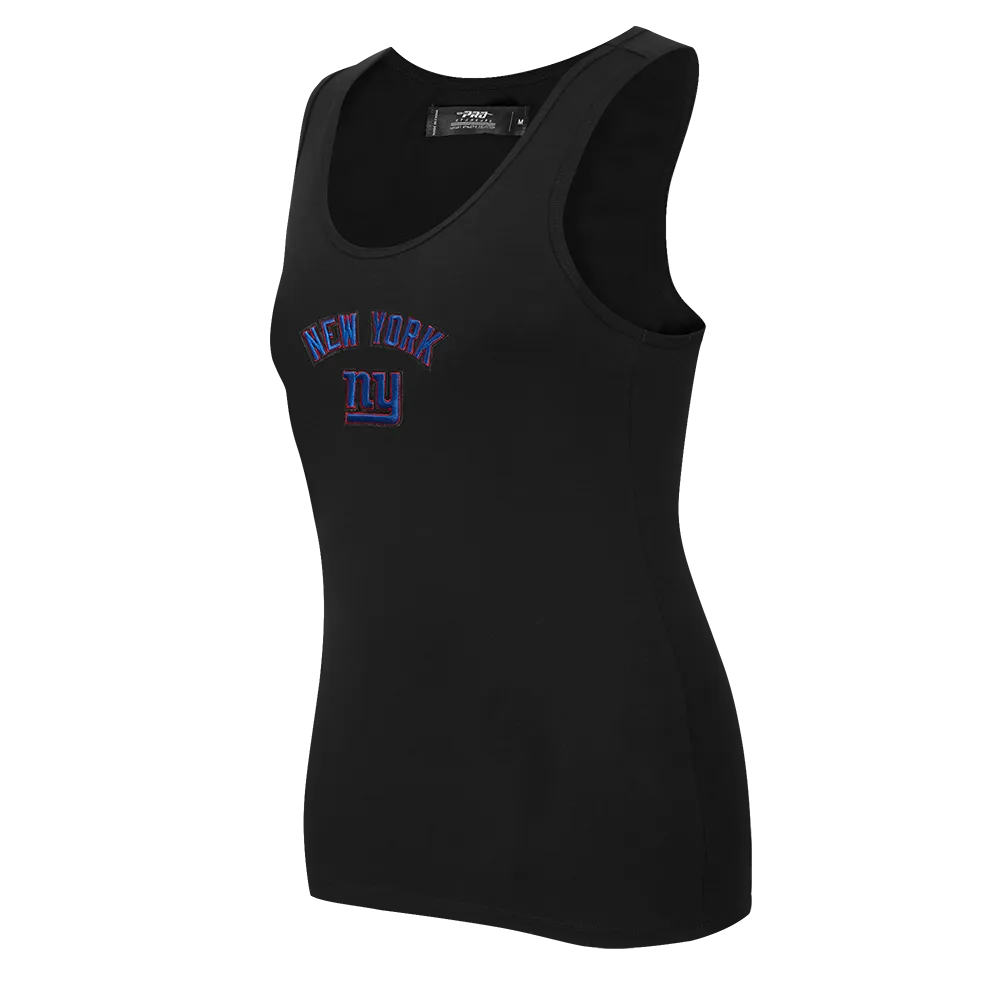 NFL NEW YORK GIANTS CLASSIC WOMEN'S RELAXED FIT RACERBACK (BLACK)