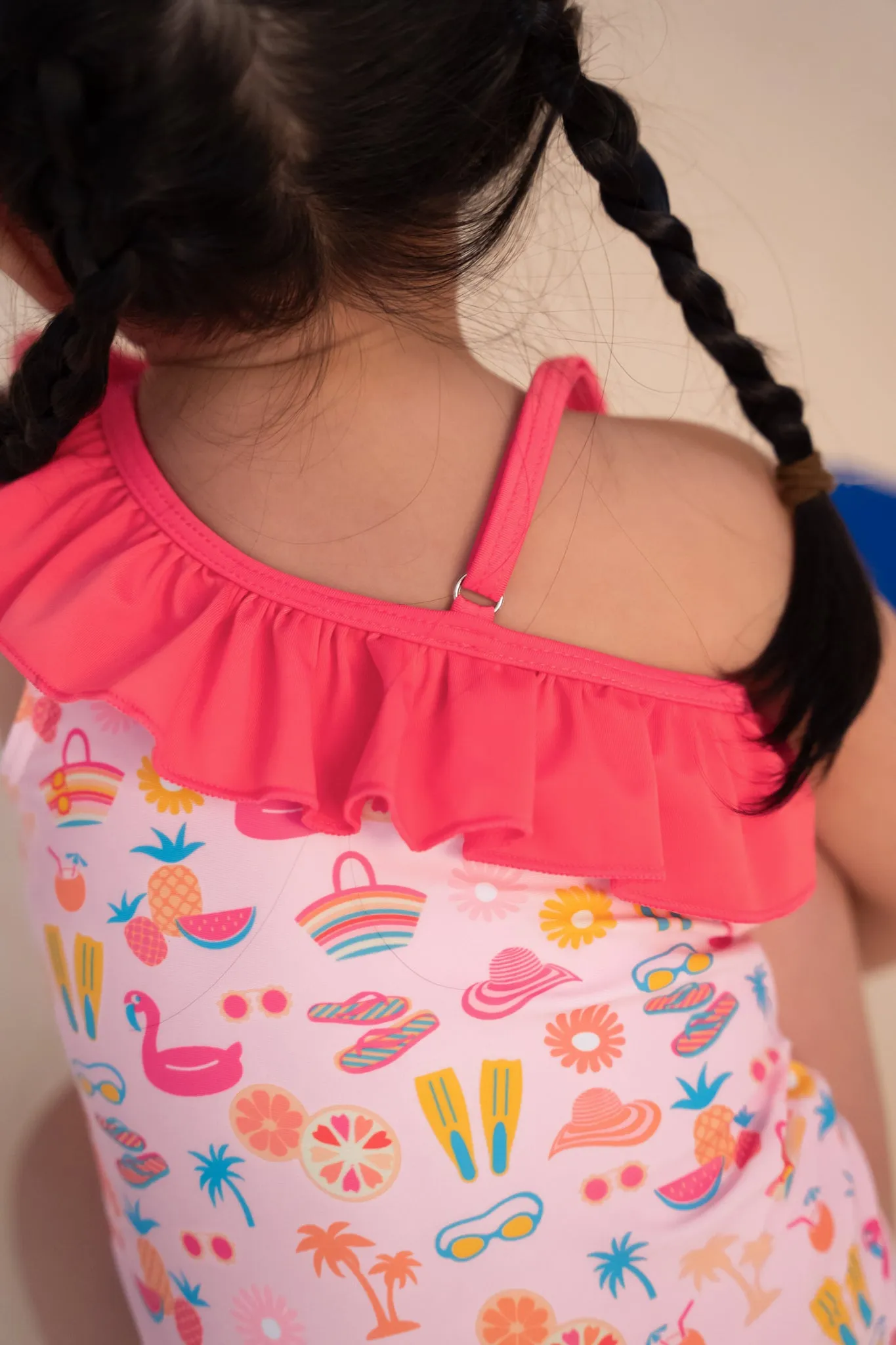 One-Shoulder Swimsuit - Tutti Frutti