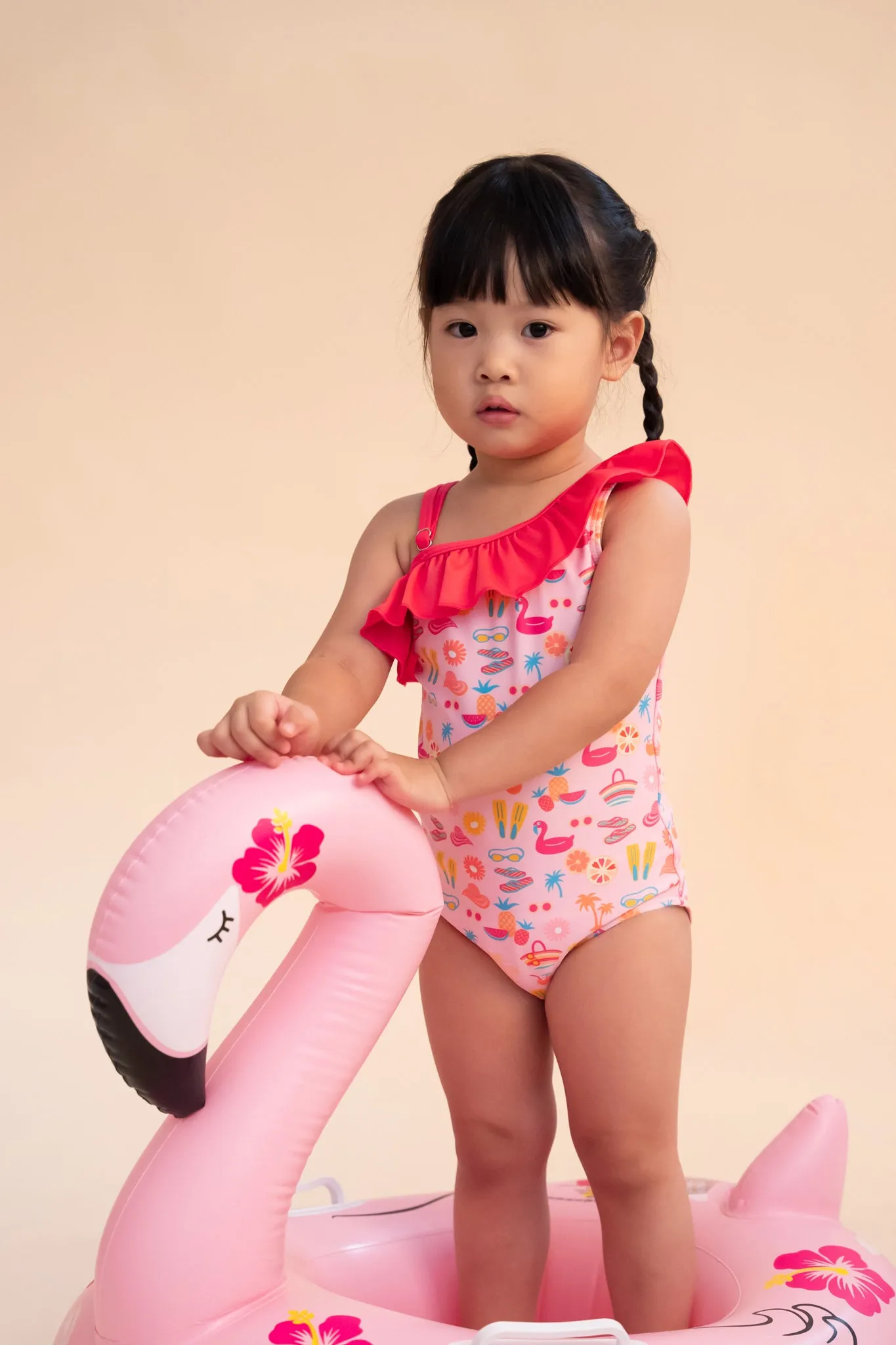 One-Shoulder Swimsuit - Tutti Frutti