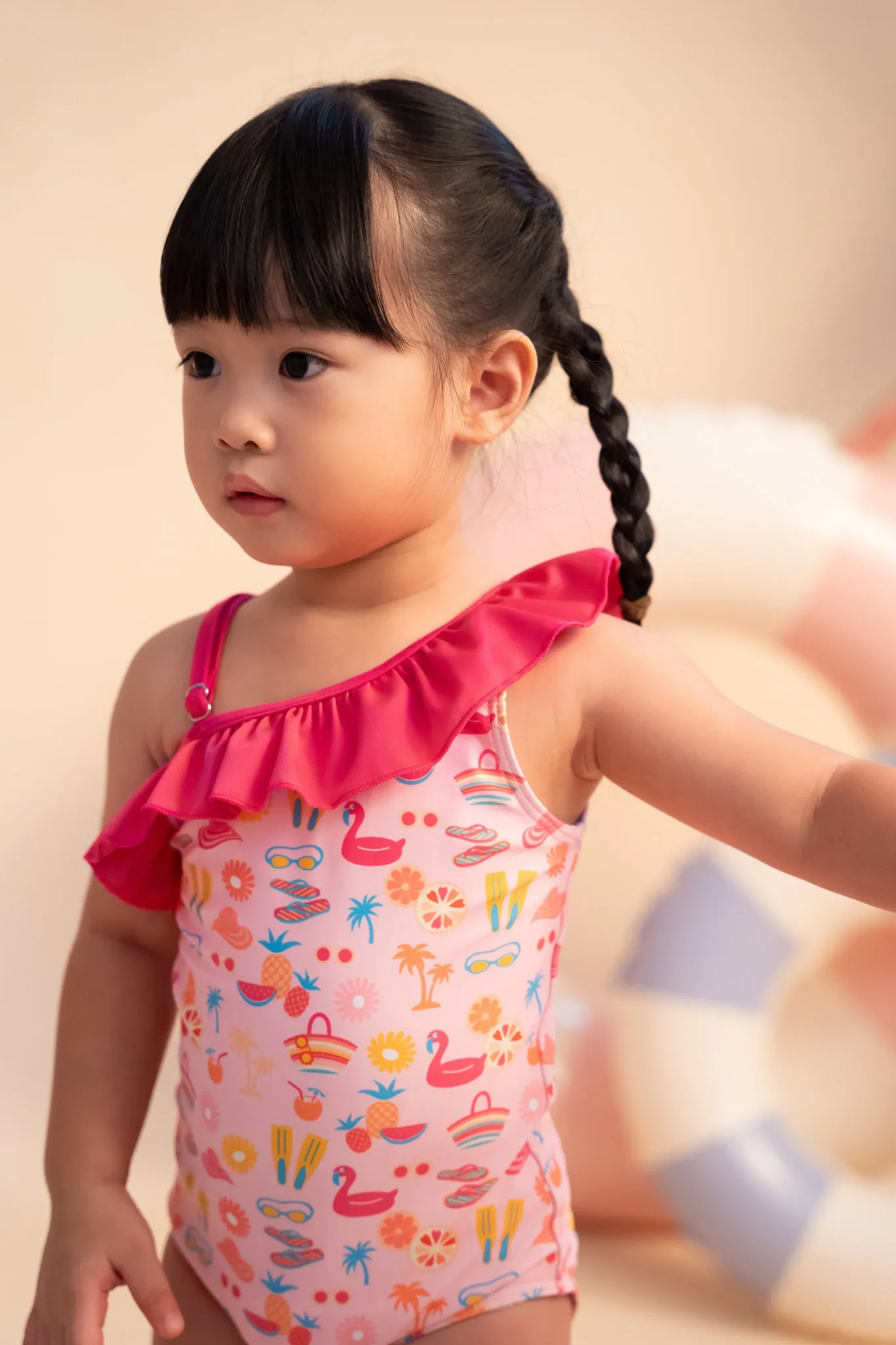 One-Shoulder Swimsuit - Tutti Frutti