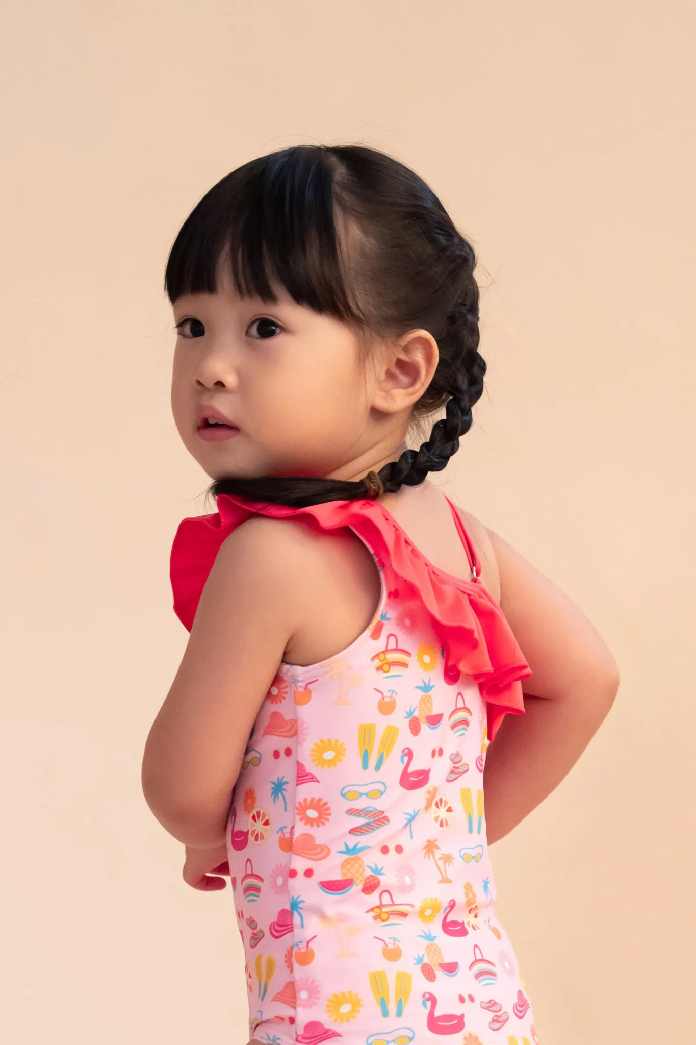 One-Shoulder Swimsuit - Tutti Frutti