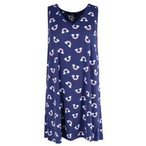PJ Couture Women's Rainbow Print Sleep Gown