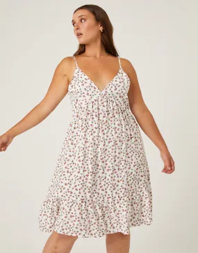 Plus Size Casual Floral Sundress