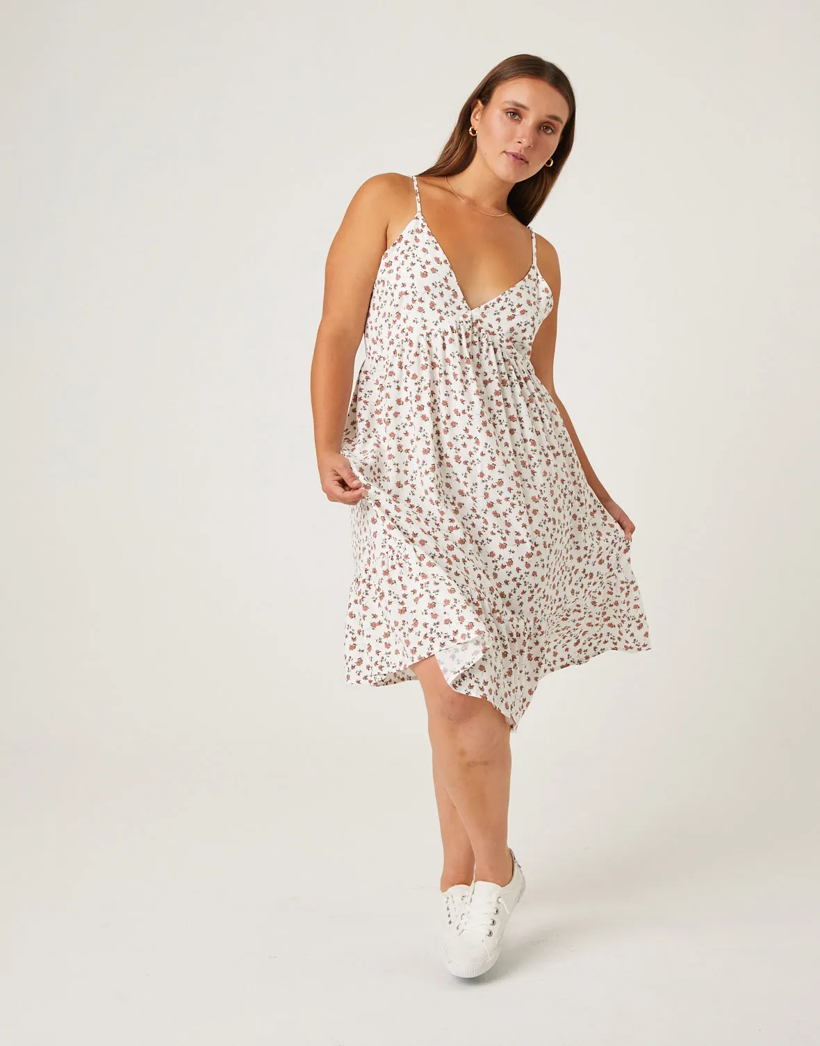 Plus Size Casual Floral Sundress