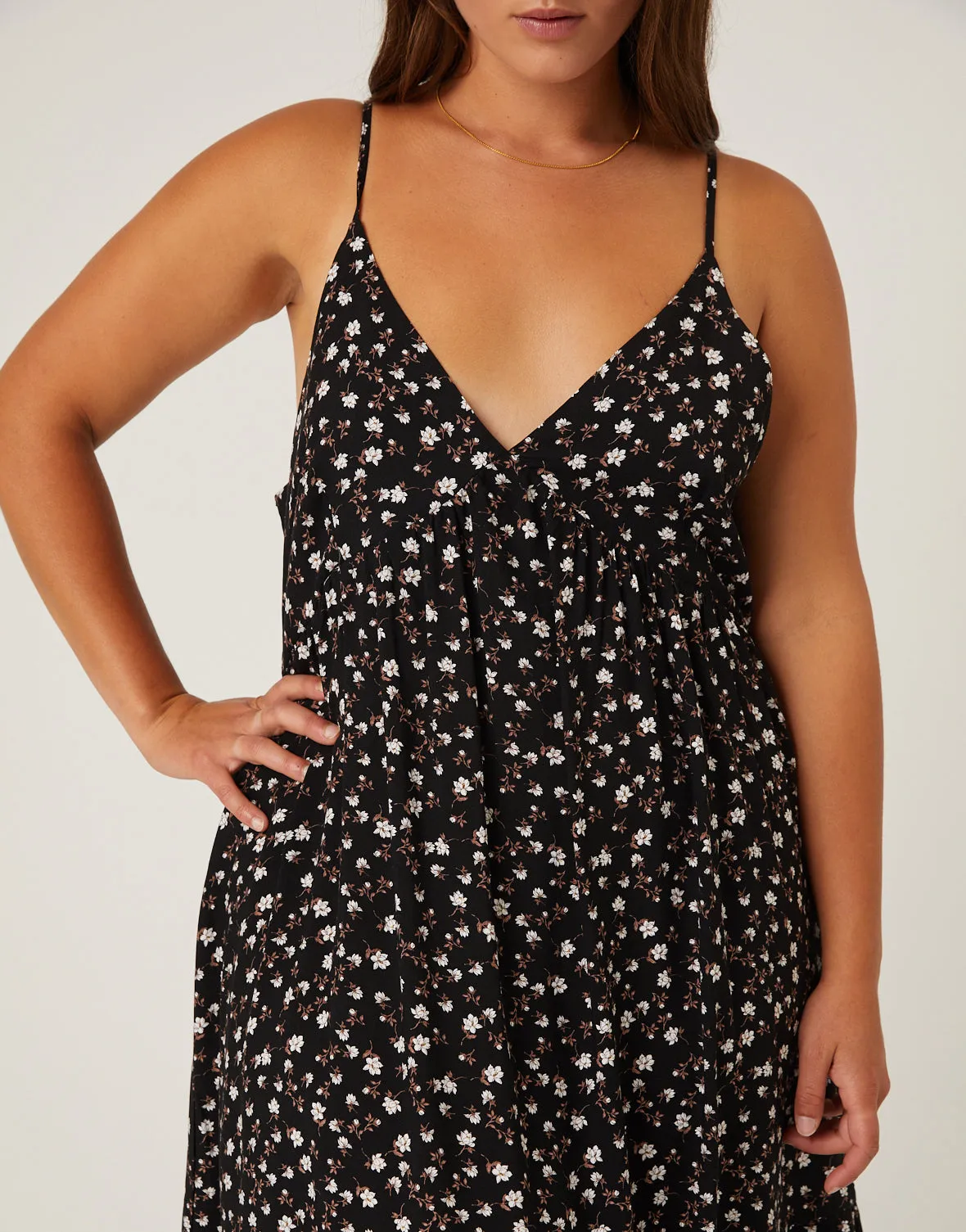 Plus Size Casual Floral Sundress