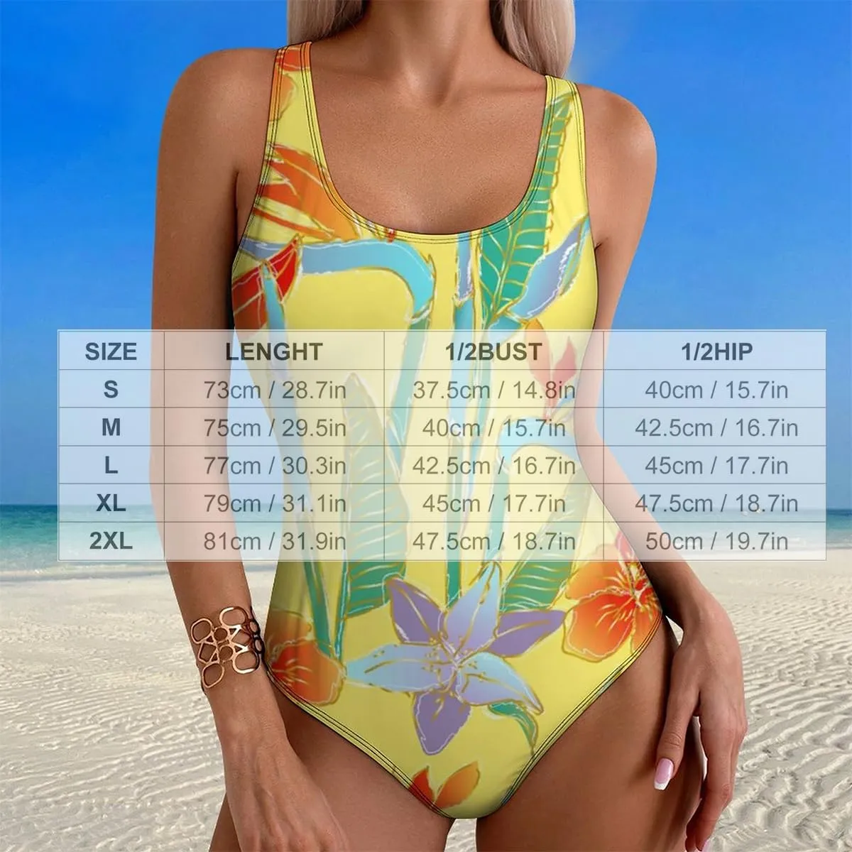 Pomegranate Lady One Piece Swimsuits Backless Scoop Neck Trendy Tummy Control Bathing Suits