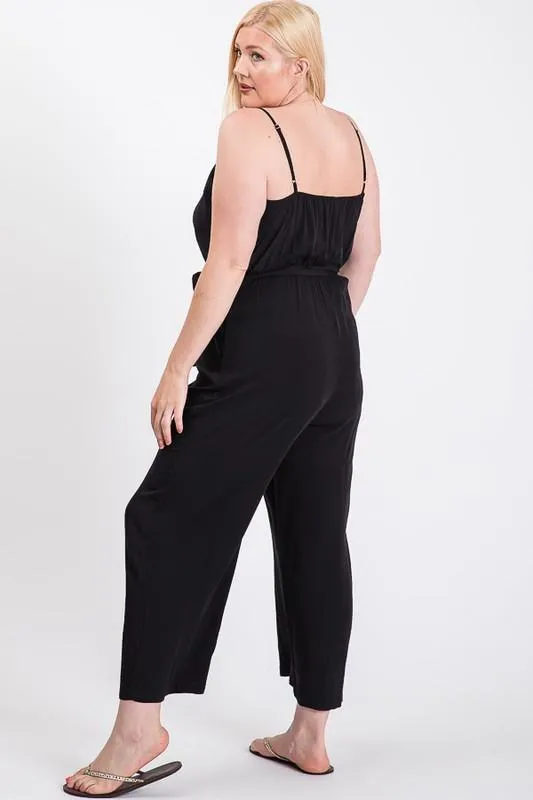Pre-Order Summertime Poly Linen Jumpsuit