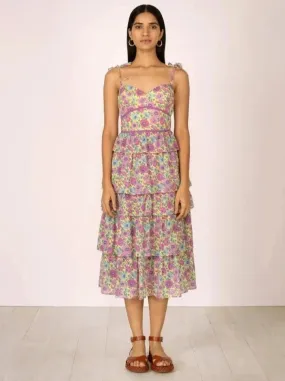 Ramona Dress in Daisy Lemon