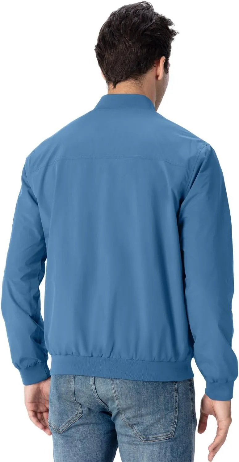 Rdruko Men's Lightweight Bomber Jacket Causal Fashion Stylish Windbreaker Light Jacket
