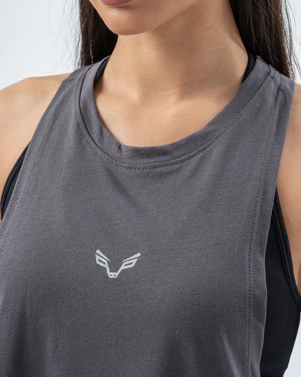 Relaxed Tank Top Charcoal