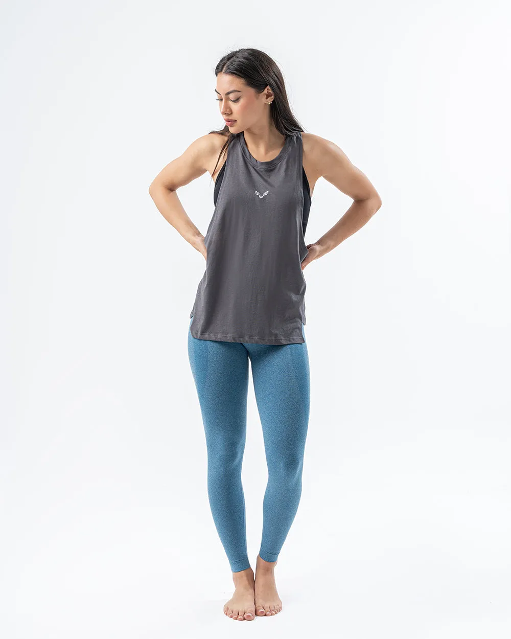 Relaxed Tank Top Charcoal