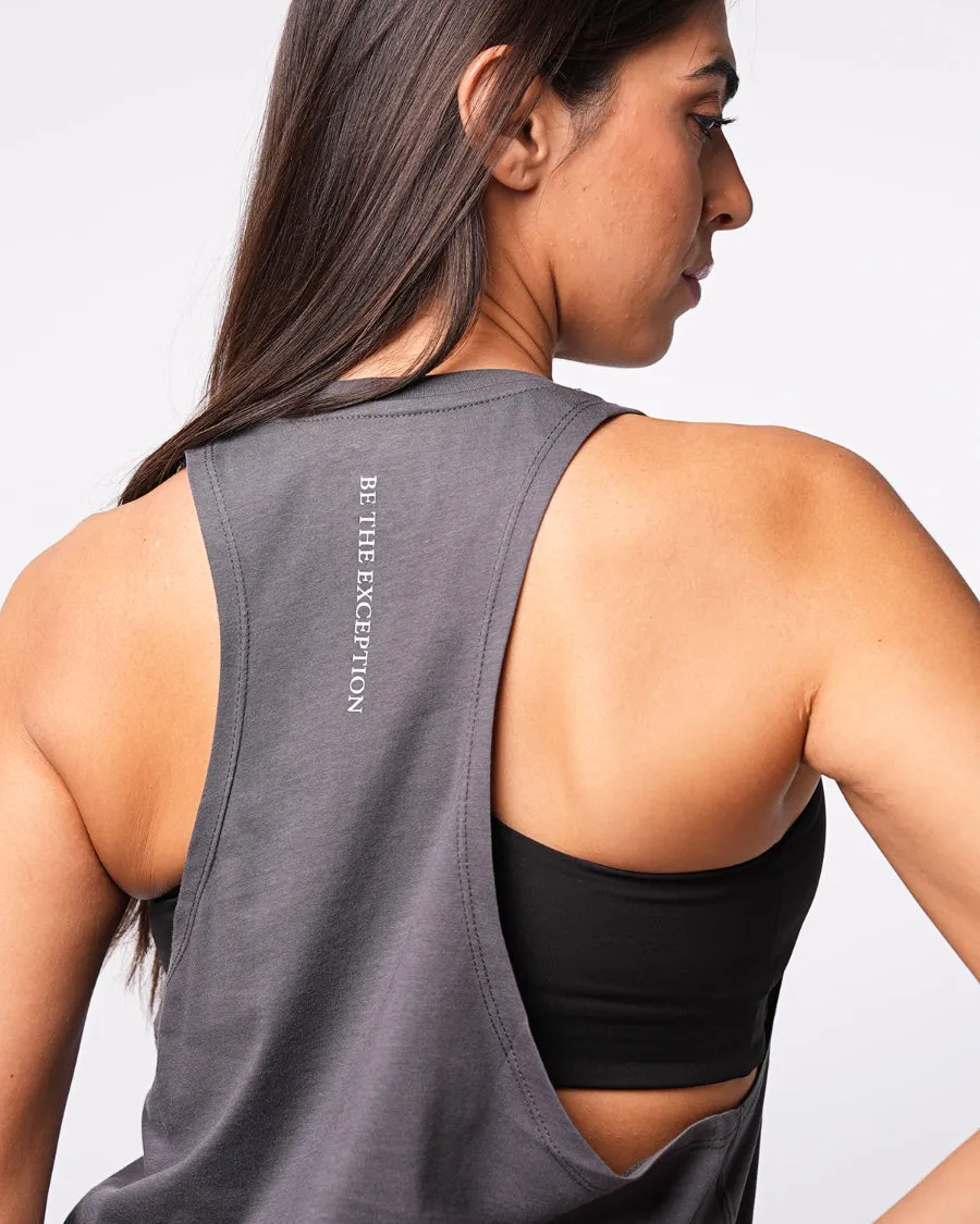 Relaxed Tank Top Charcoal