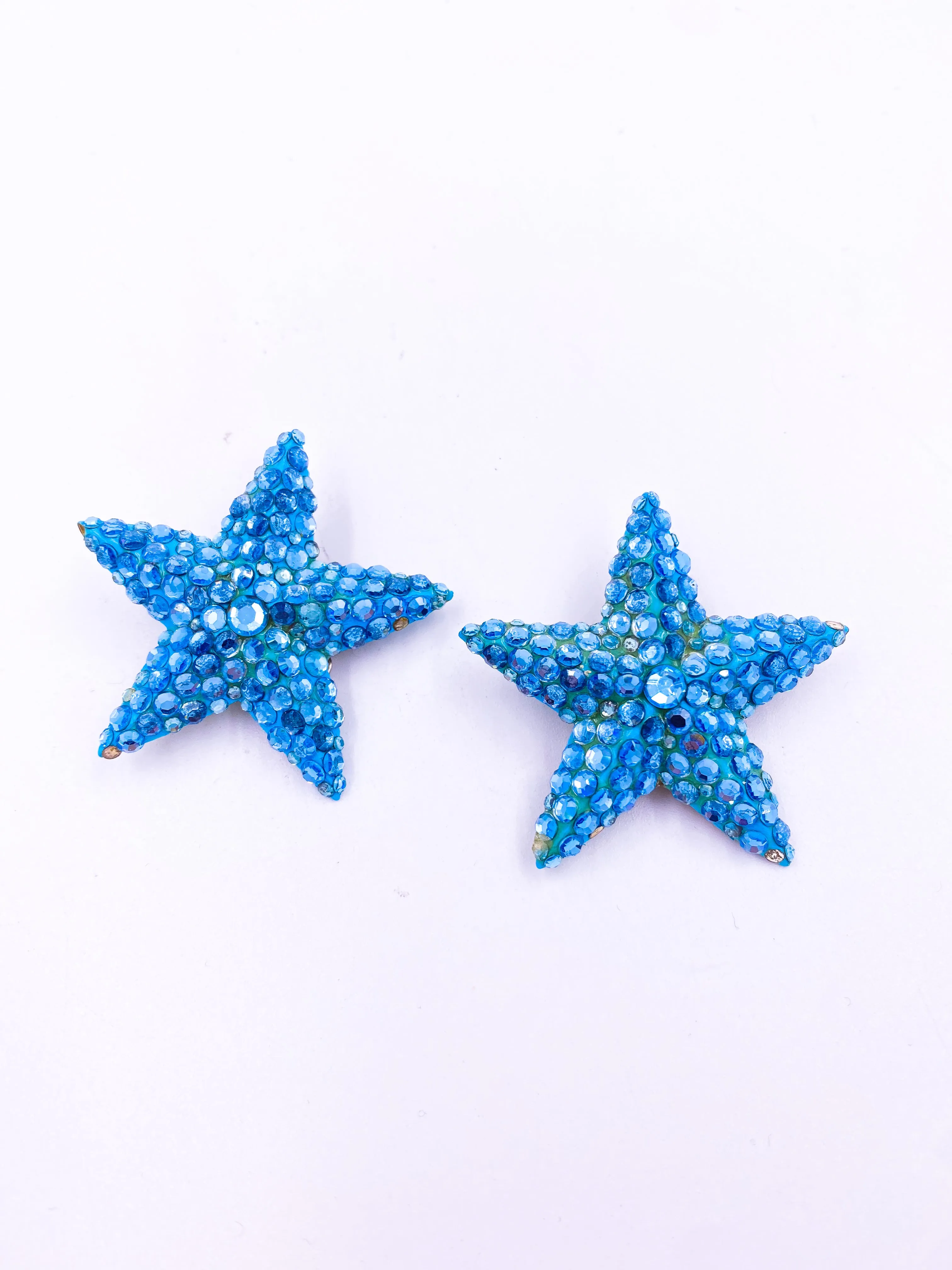 Richard Kerr Aqua Starfish Earrings
