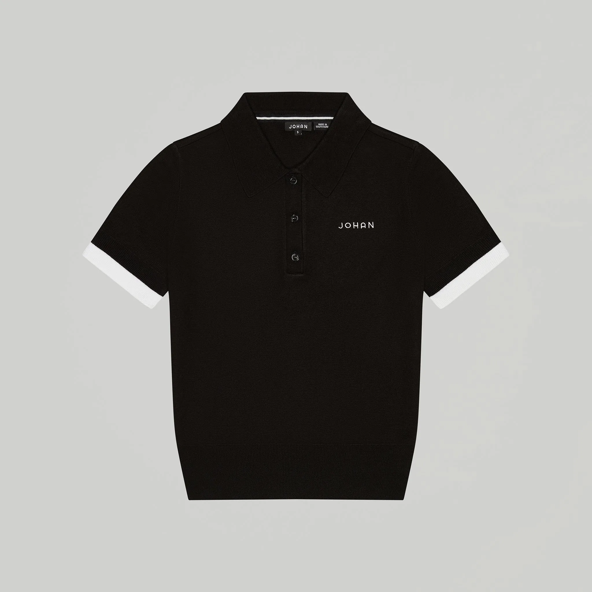 Short Sleeve Knit Polo