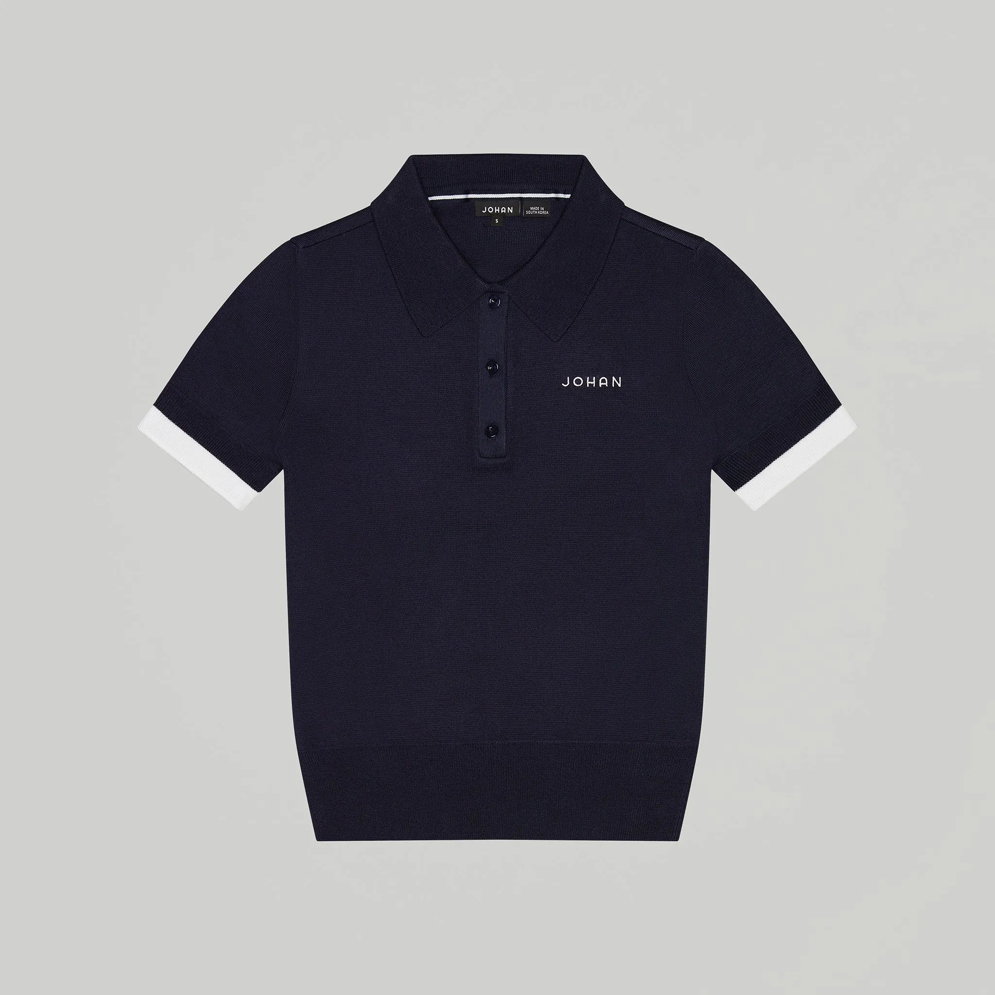 Short Sleeve Knit Polo