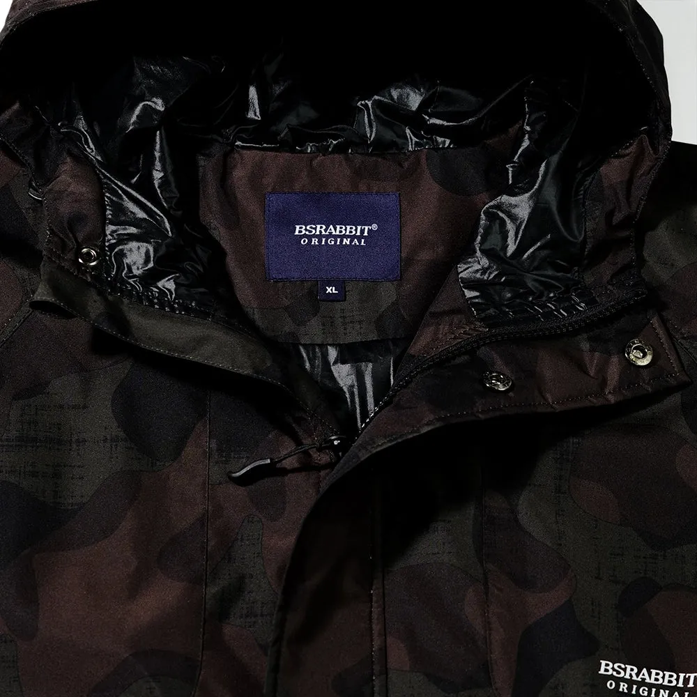 SOFT LIGHT HOODED JACKET DARK CAMOUFLAGE