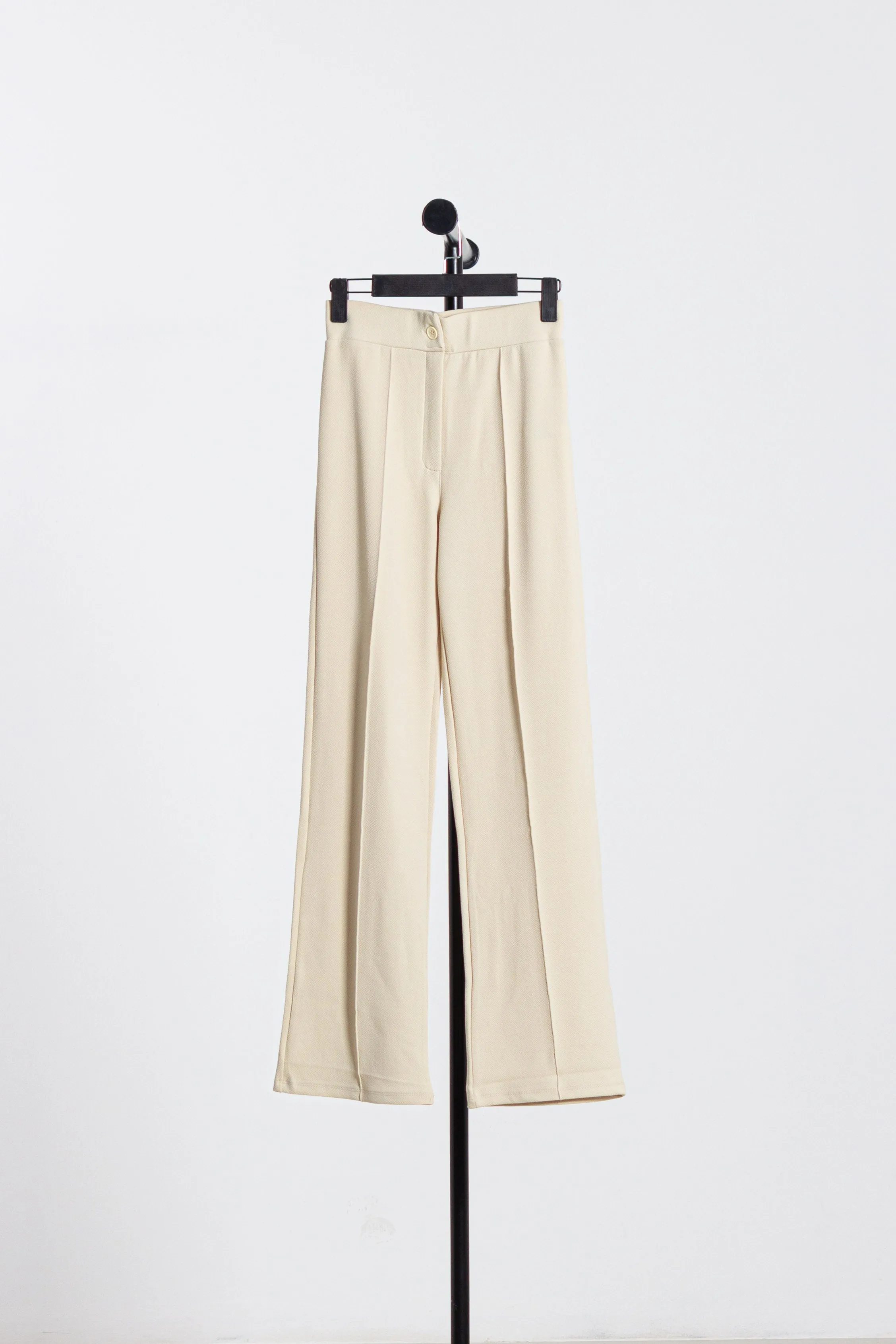 STRAIGHT PLEATED TROUSERS
