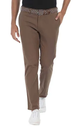 Stretchable Washed Cotton Peach Twill Chino Pants