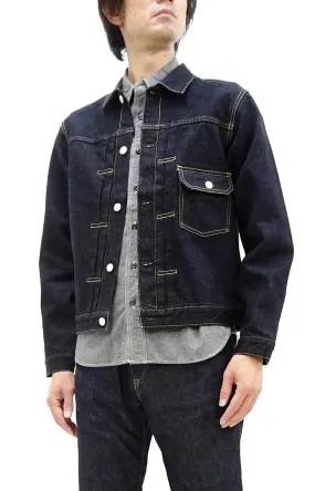 Studio D'artisan Denim Jacket Men's Type 1 Style 14 Oz. G3 Denim Jean Jacket SD-491 One-Wash