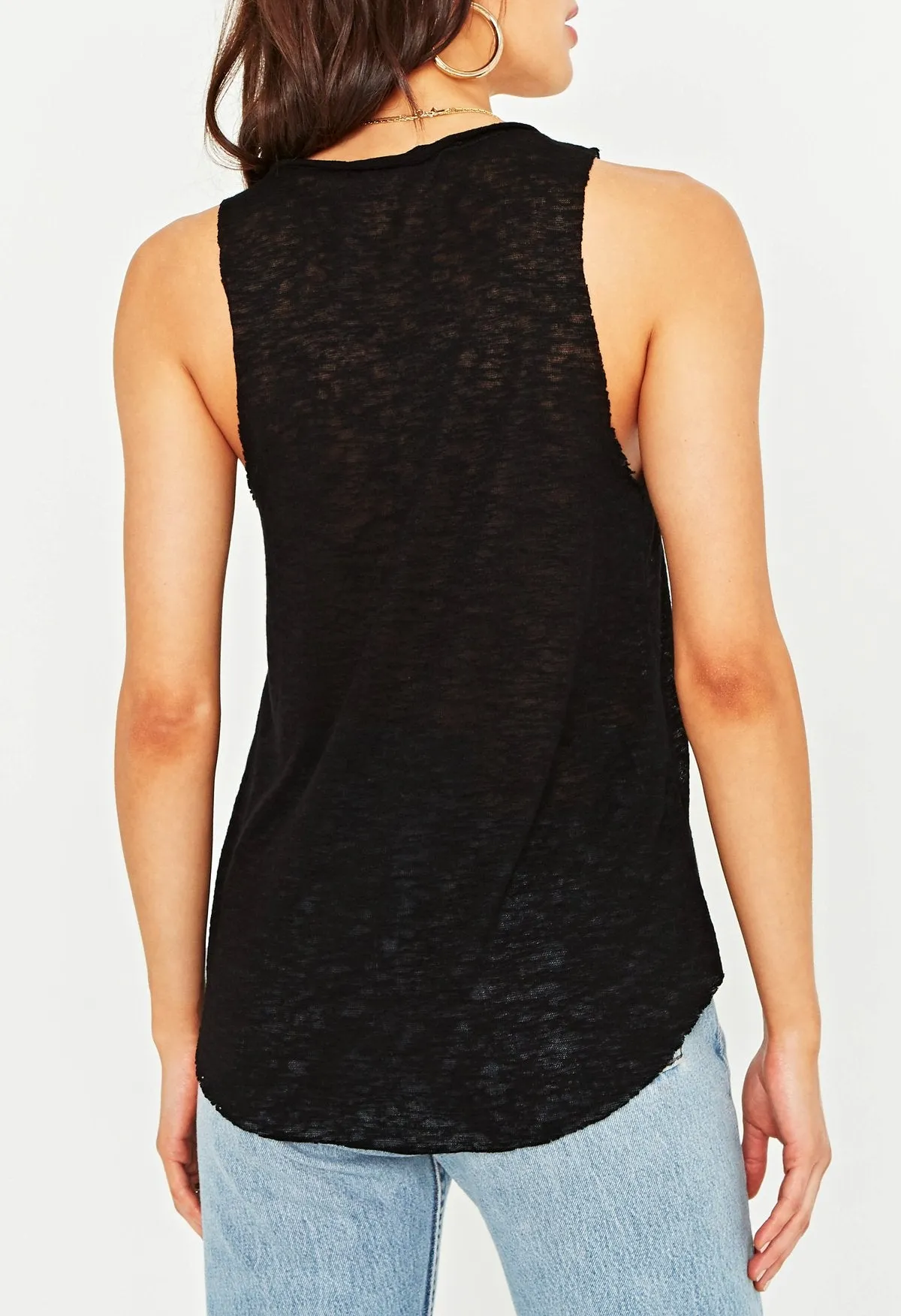 Tank Top with Notch Neckline