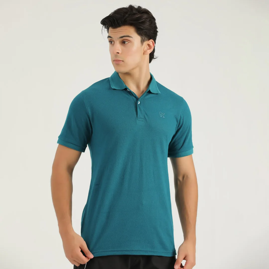 Teal Green Classic Polo for Men