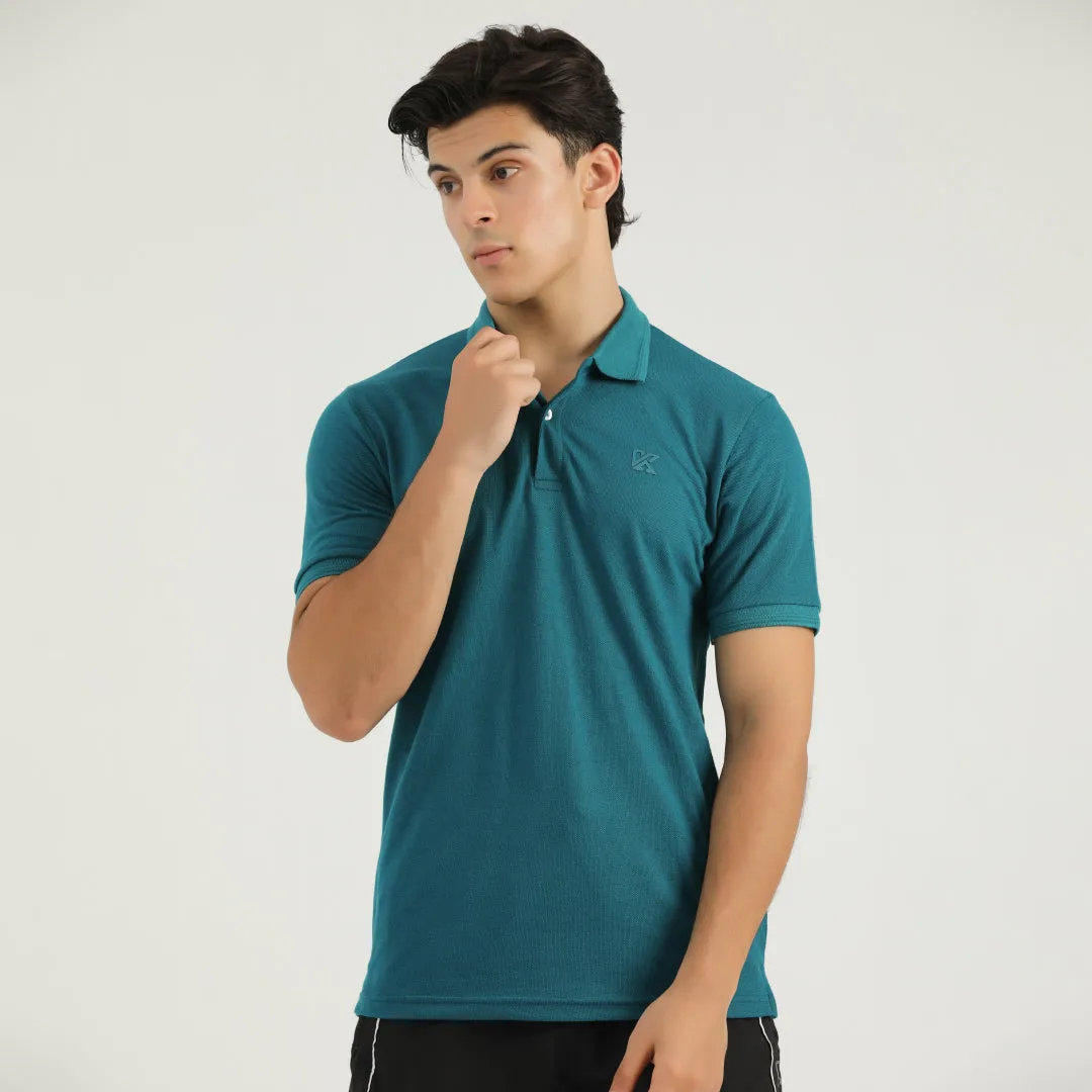 Teal Green Classic Polo for Men