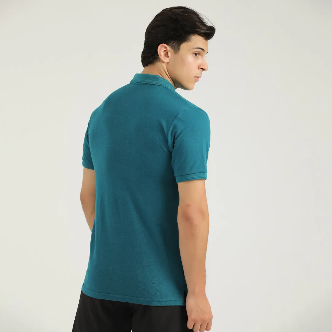 Teal Green Classic Polo for Men