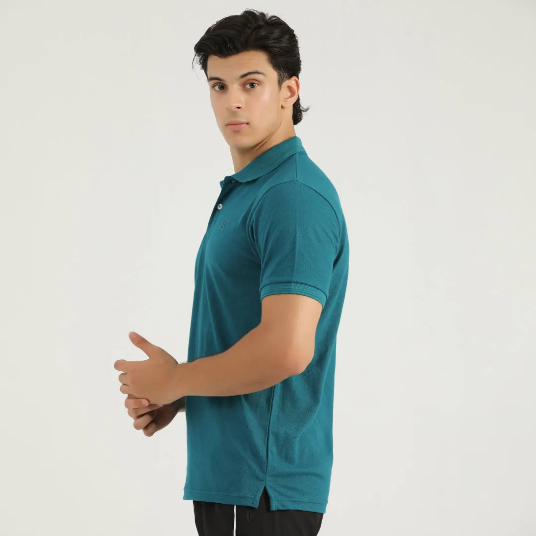 Teal Green Classic Polo for Men