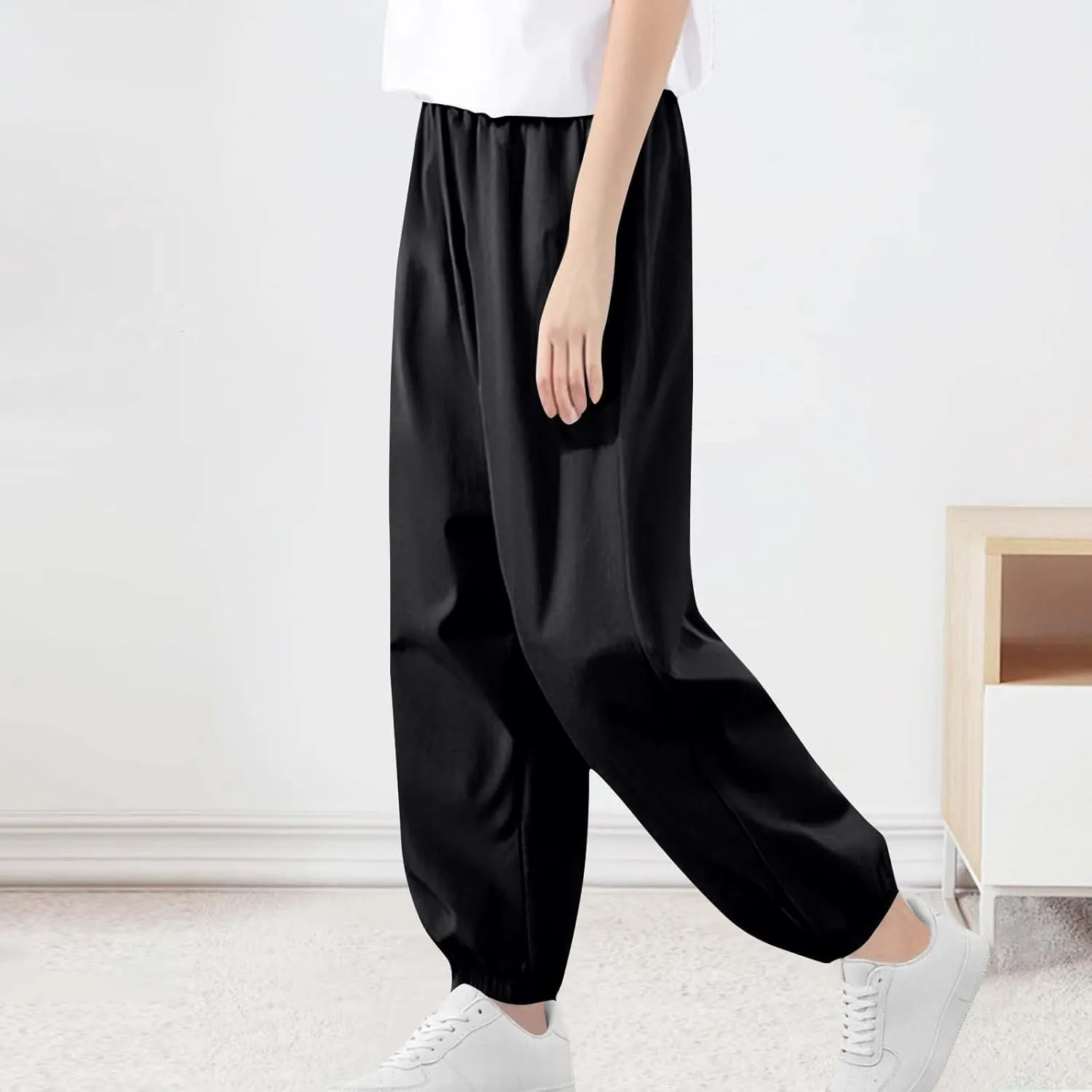 Thin Straight Leg Plain Cuff Leg Work Out Athletic for Children Boy Girl Summer Fall Loose Fit Pants Kid 2025