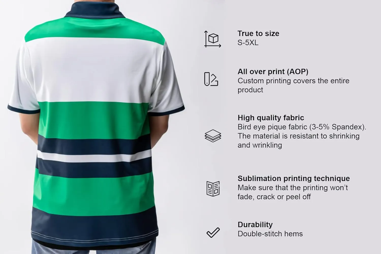 ThuhaTree Store Personalized Masonic White Compass Symbol Men & Women Polo Shirt S-5XL