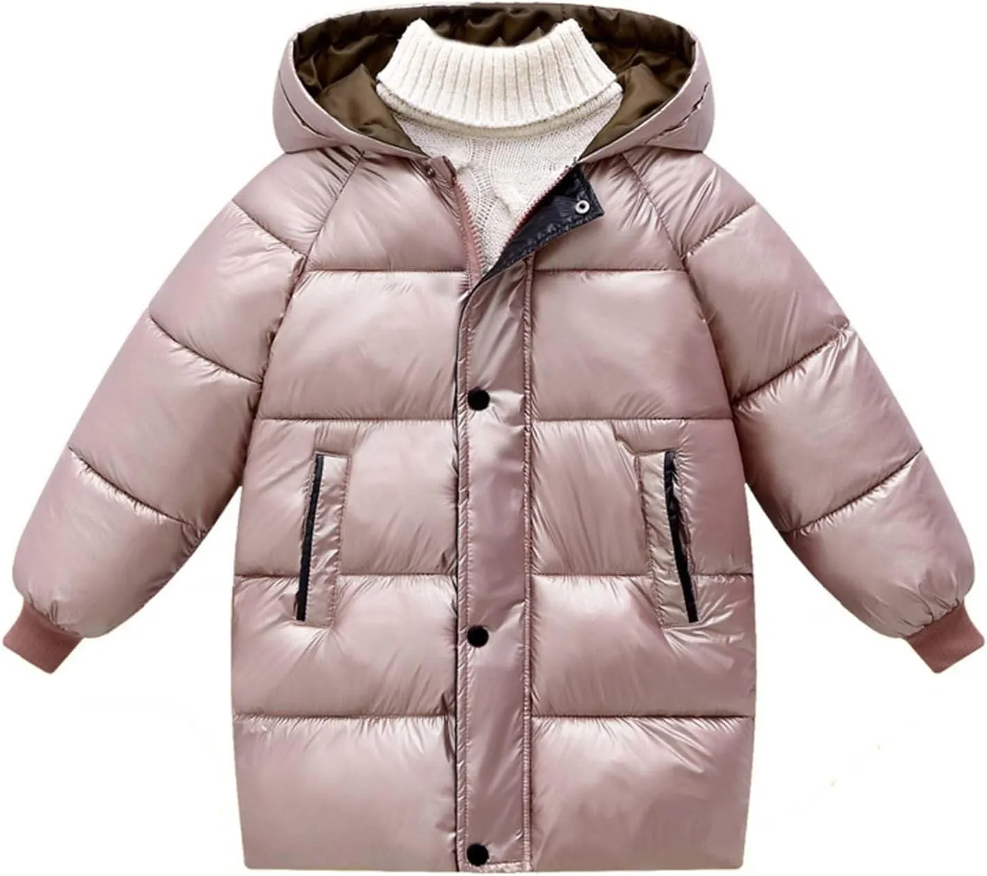 ToddlBy Toddler Kids Girl Boy Winter Coat Windproof Hooded Puffer Down Jacket Light Winter Jacket Lightweight