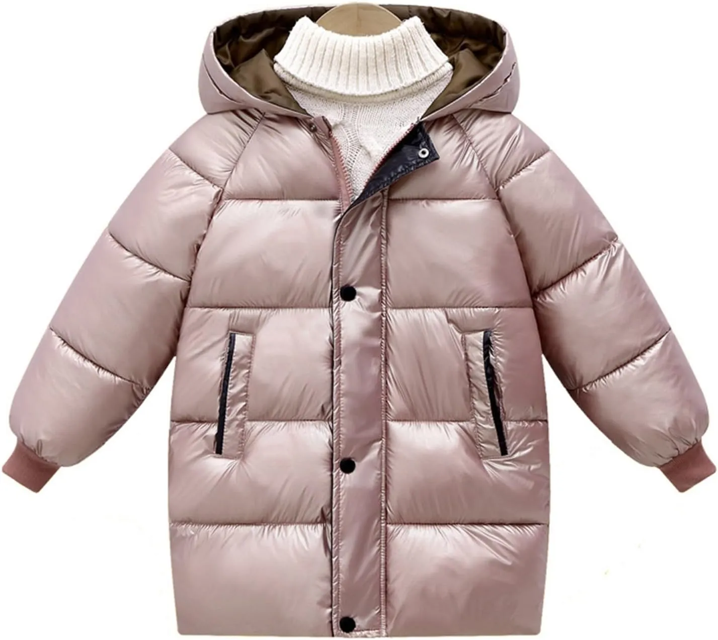 ToddlBy Toddler Kids Girl Boy Winter Coat Windproof Hooded Puffer Down Jacket Light Winter Jacket Lightweight