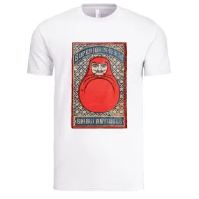White "Daruma" Matchbox Cover T-Shirt