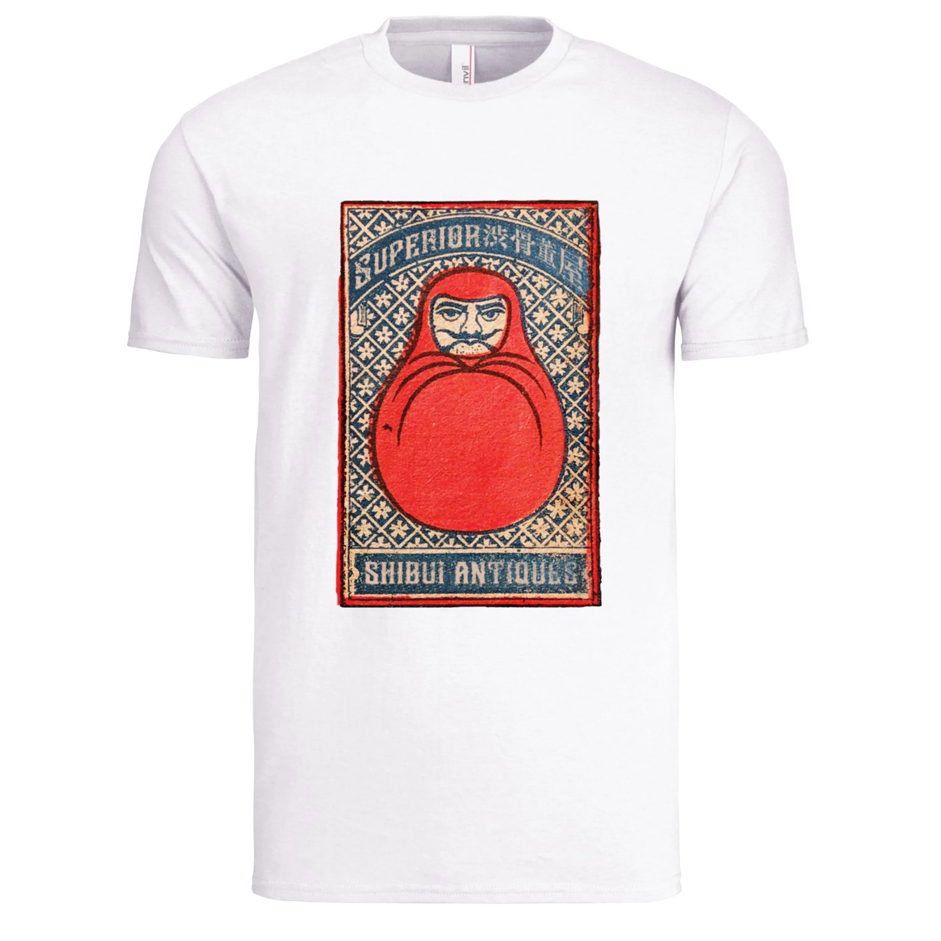 White "Daruma" Matchbox Cover T-Shirt