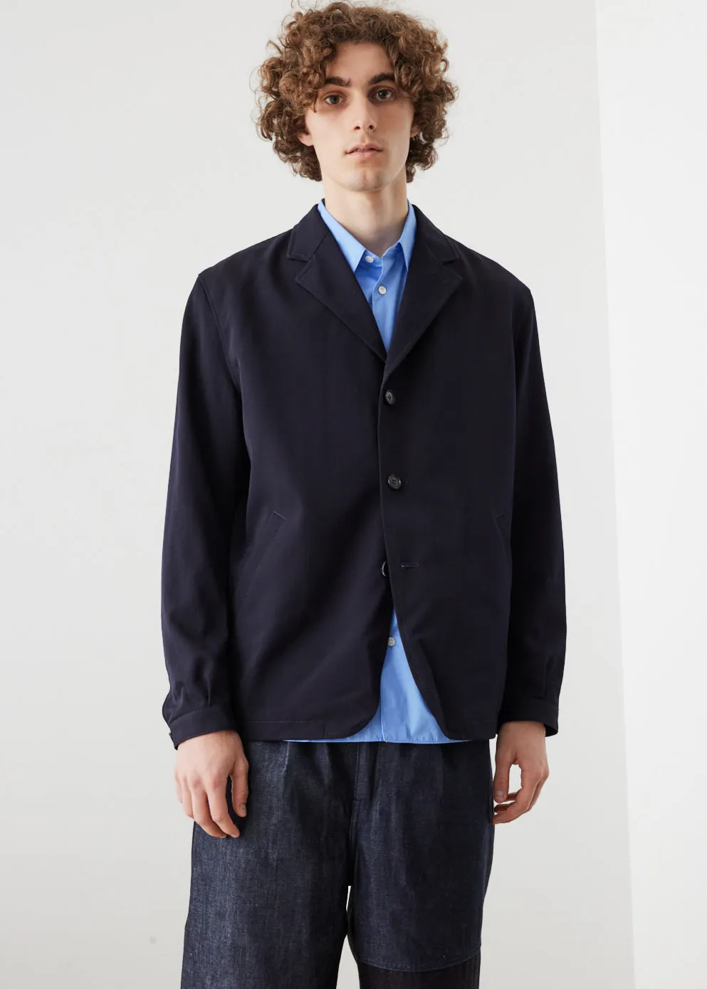 Wool Gabardine Blazer