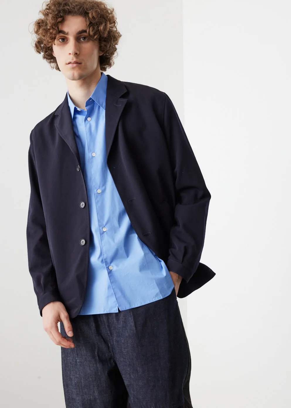 Wool Gabardine Blazer