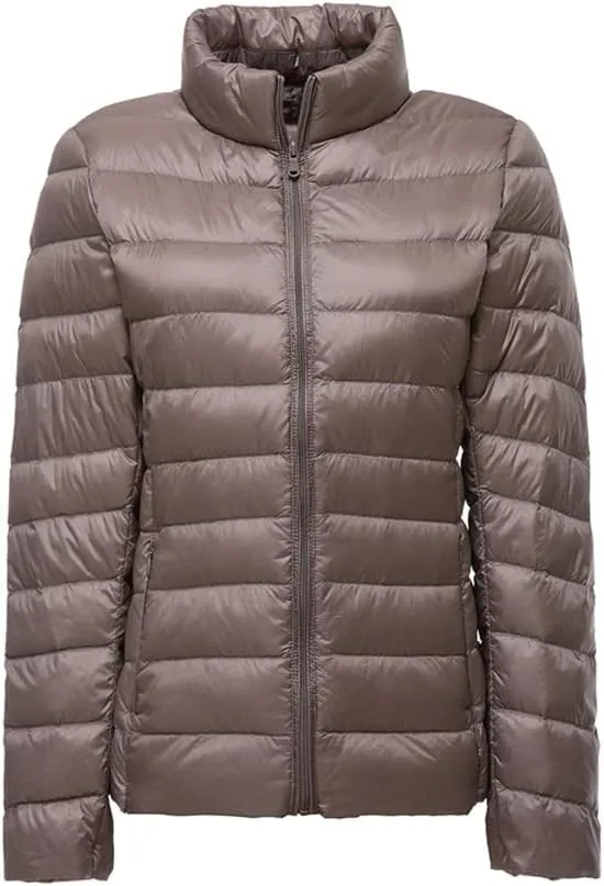 Yeuyyben Plus Size Women Warm Jacket Ultra Light Duck Down Parkas Slim Female Puffer Jacket