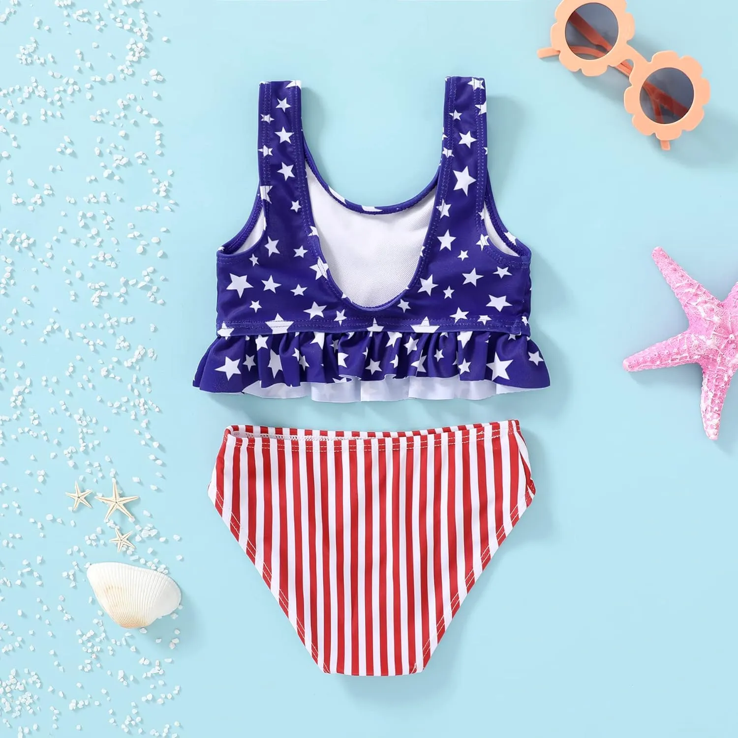 YOUNGER TREE Toddler Swimsuit Girl 2-Pieces Leopard Bathing Suits Halter Top Bikini Bottoms Swimming Suit Kids Beach Swimwear